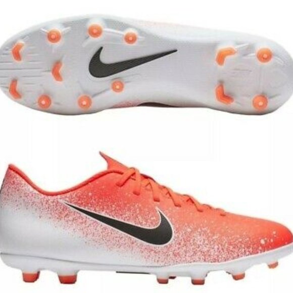 Nike Mens Vapor 12 Club FG/MG Crimson Soccer Cleat - Picture 1 of 7